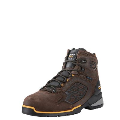 Ariat Work: Rebar Flex 6" Waterproof Zapatos de Seguridad Hombre - Chocolate Marrones (QGLMA8591)